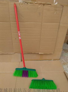 廠家直銷家居日用品掃把 軟毛塑料與不銹鋼掃帚小斜頭清潔利器